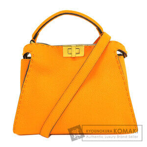 Fendi Peekaboo Selleria Handbag Calfskin